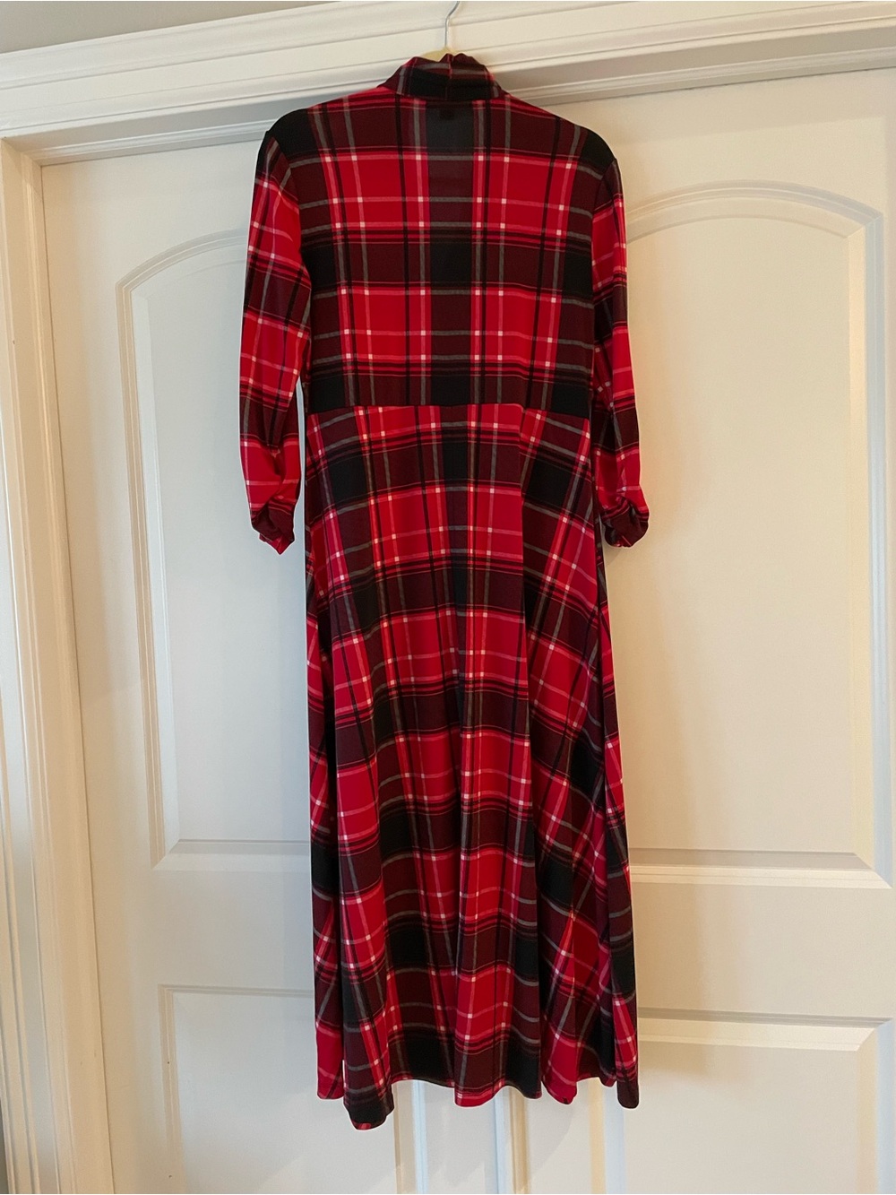 Preston & York Red and Black Plaid Maxi Dress - Picture 5 of 5